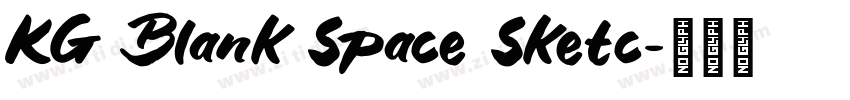 KG Blank Space Sketc字体转换